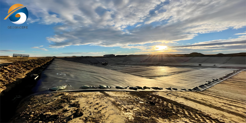 Полигон с геомембранным покрытием Полигон с геомембранным покрытием