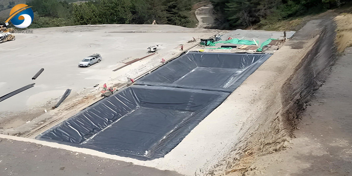 Геомембранный пруд для горнодобывающей промышленности Геомембранный пруд для горнодобывающей промышленности