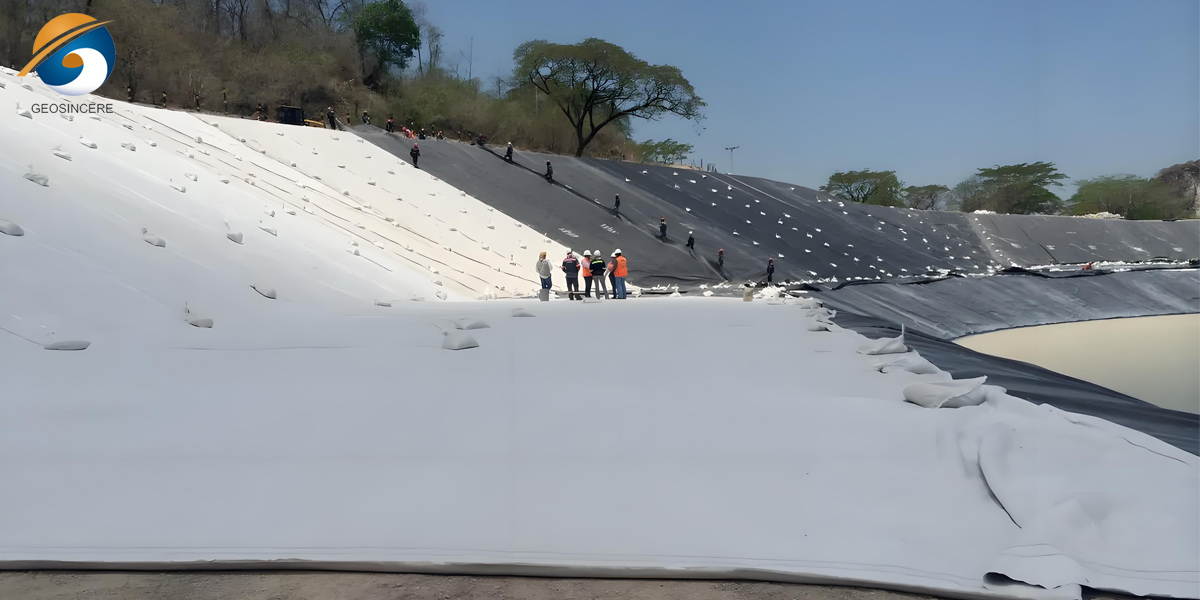 Бентонитовый лайнер GCL для искусственного озера Бентонитовый лайнер GCL для искусственного озера