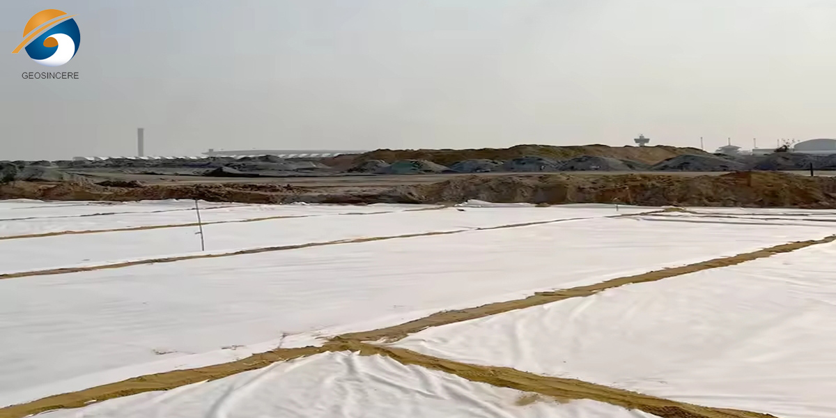 Иглопробивной геотекстильный материал для захоронения отходов Иглопробивной геотекстильный материал для захоронения отходов