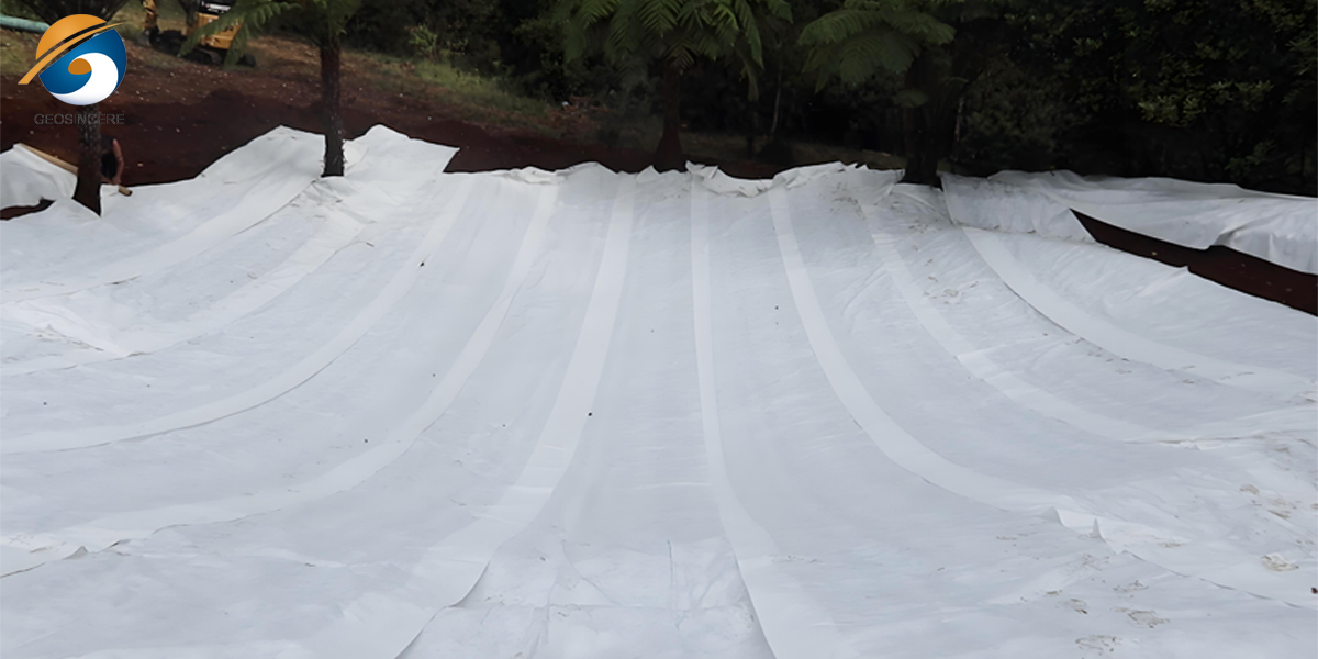 Vliesfilament-Geotextil für die Entwässerung Vliesfilament-Geotextil für die Entwässerung