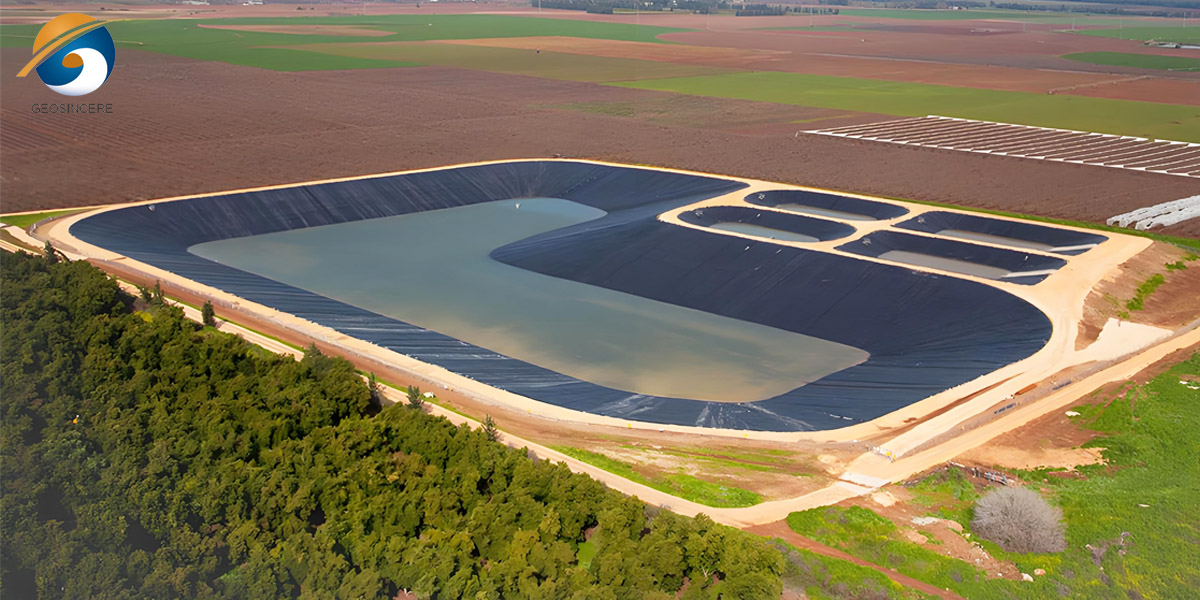 Мембрана LDPE для удержания промышленных отходов