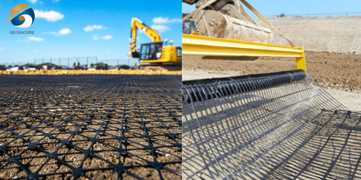 Георешетка для армирования грунта для фундаментов на мягких грунтах