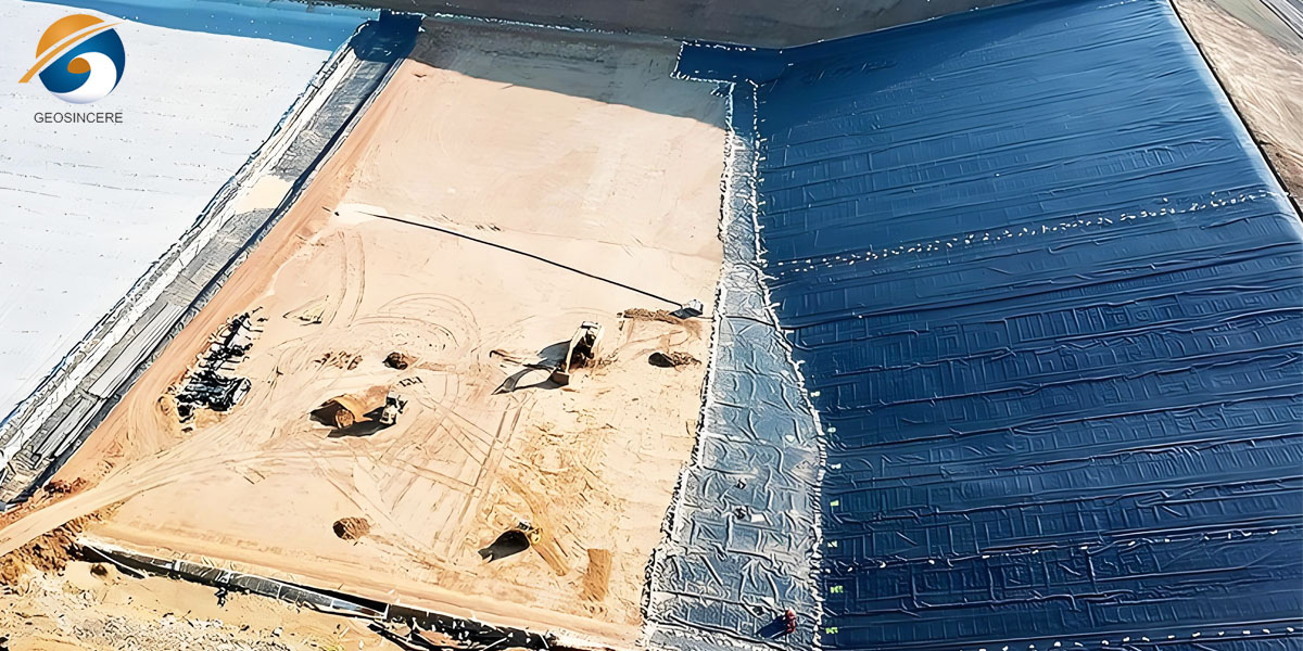 Revestimento de geomembrana texturizada em PEAD para estabilização de taludes Revestimento de geomembrana texturizada em PEAD para estabilização de taludes