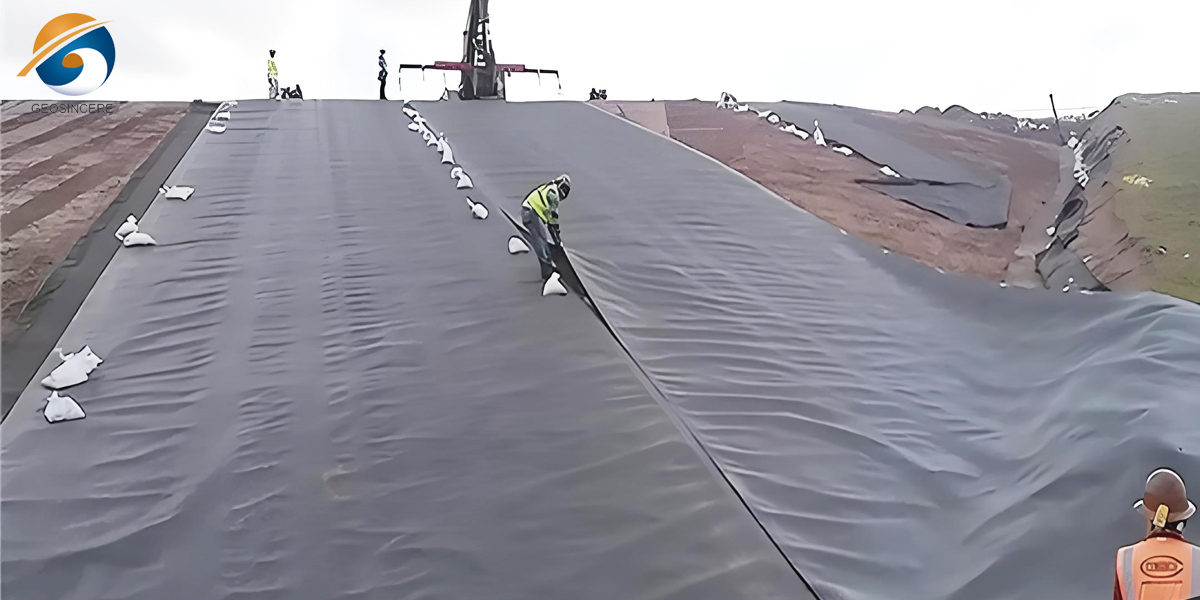 Revestimento de geomembranas para drenagem ácida de minas Revestimento de geomembranas para drenagem ácida de minas