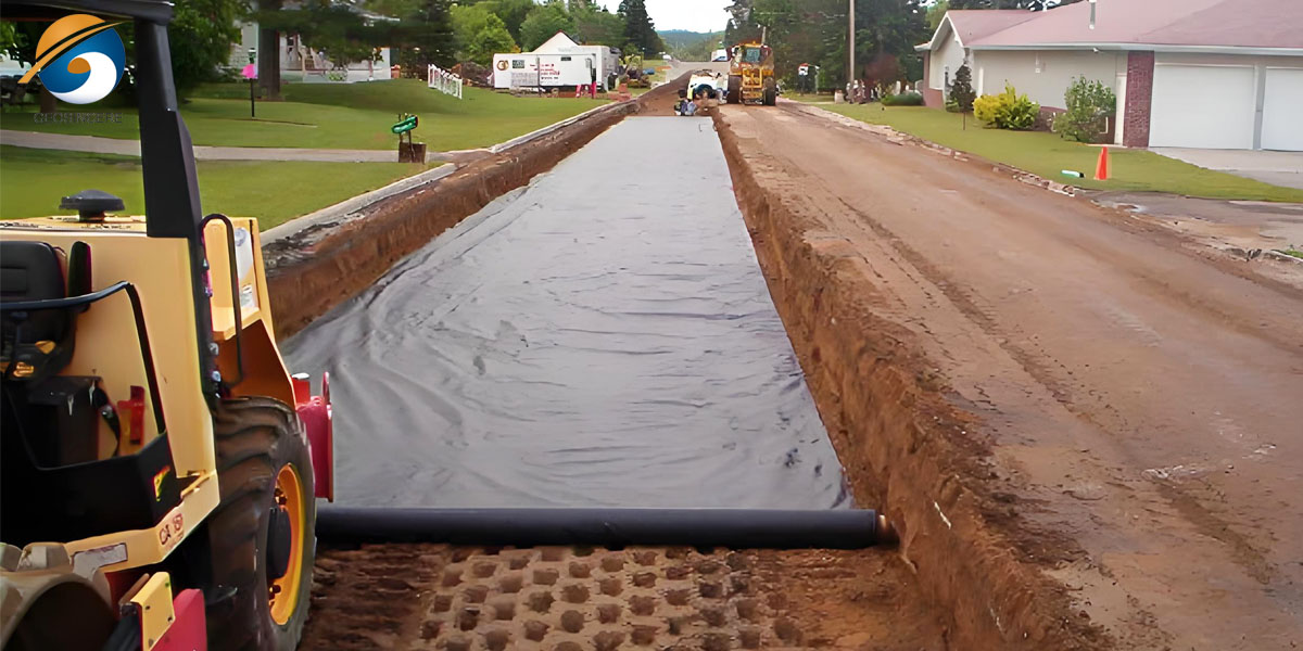 Tecido geotêxtil para construção de estradas Tecido geotêxtil para construção de estradas