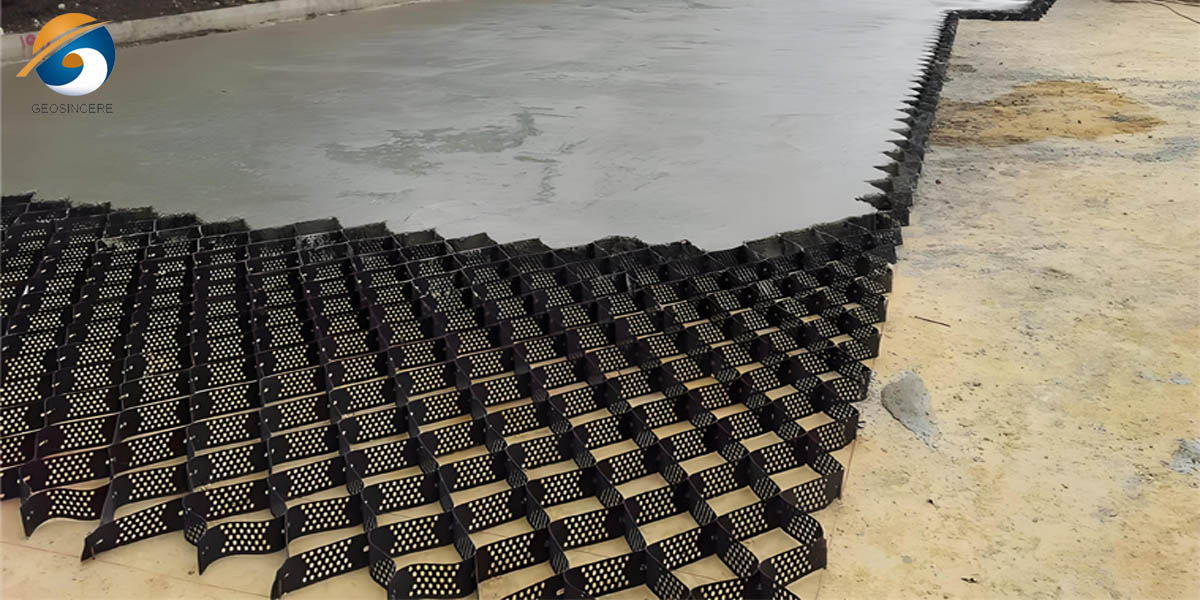 Geocell Berlubang untuk Pengendalian Erosi untuk Stabilisasi Jalan dan Tanggul Geocell Berlubang untuk Pengendalian Erosi untuk Stabilisasi Jalan dan Tanggul