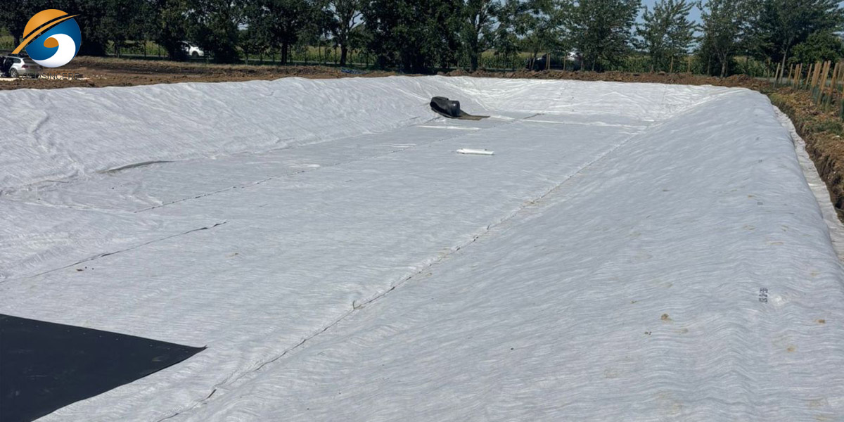 砂利の下に敷くフィルター生地で、車道の耐久性と排水性を向上