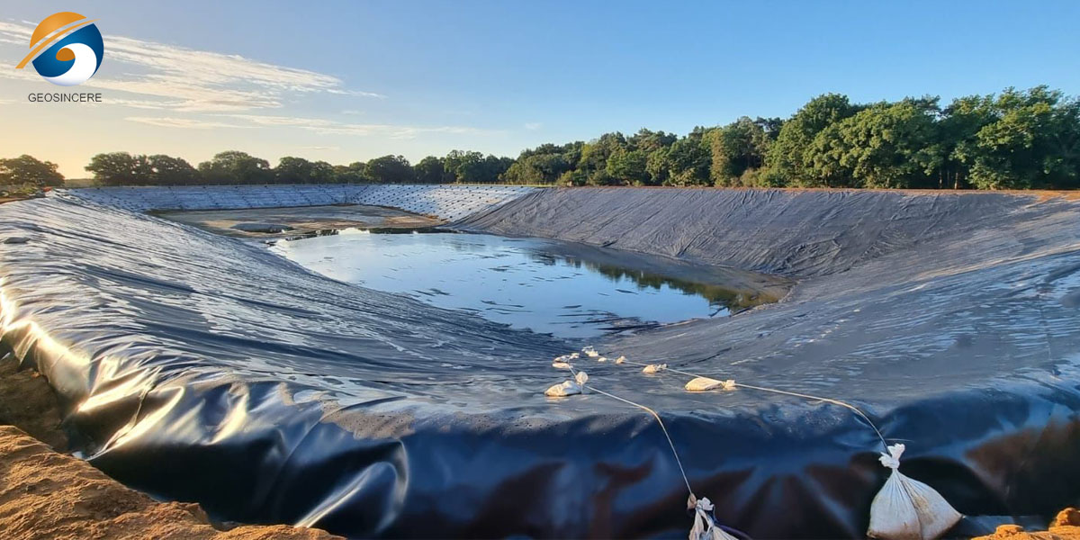 Geomembrana HDPE de 1 mm para estanques