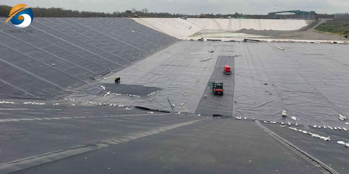 แผ่นเมมเบรนกันซึมสำหรับระบบกักเก็บขยะในบ่อฝังกลบ