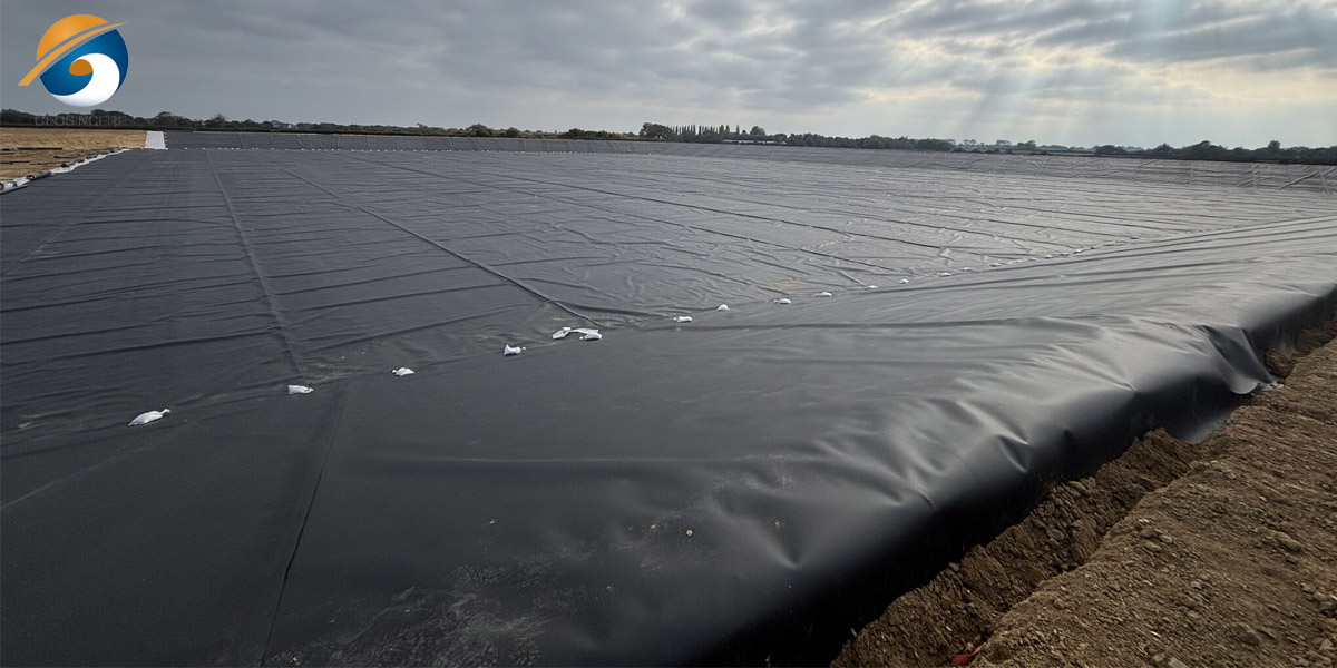 แผ่นกันซึมสำหรับกักเก็บน้ำชะจากหลุมฝังกลบขยะ