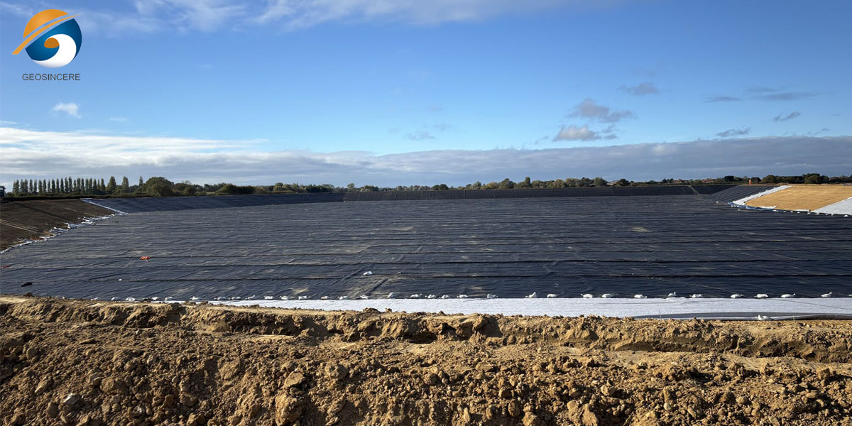 Geomembrana de 60 milímetros para aterros sanitários e projetos de impermeabilização.