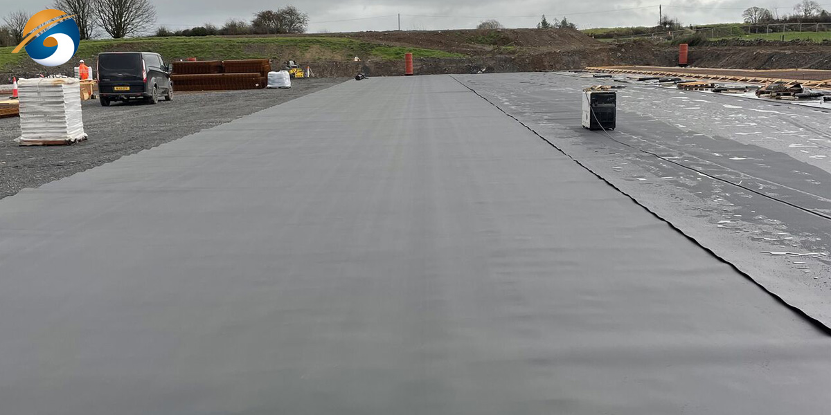 Geomembrana de PEAD de 60 mil para aplicações de retenção de água