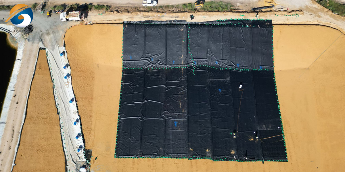 GEOSINCERE Geossintéticos HDPE Liner para Barragem