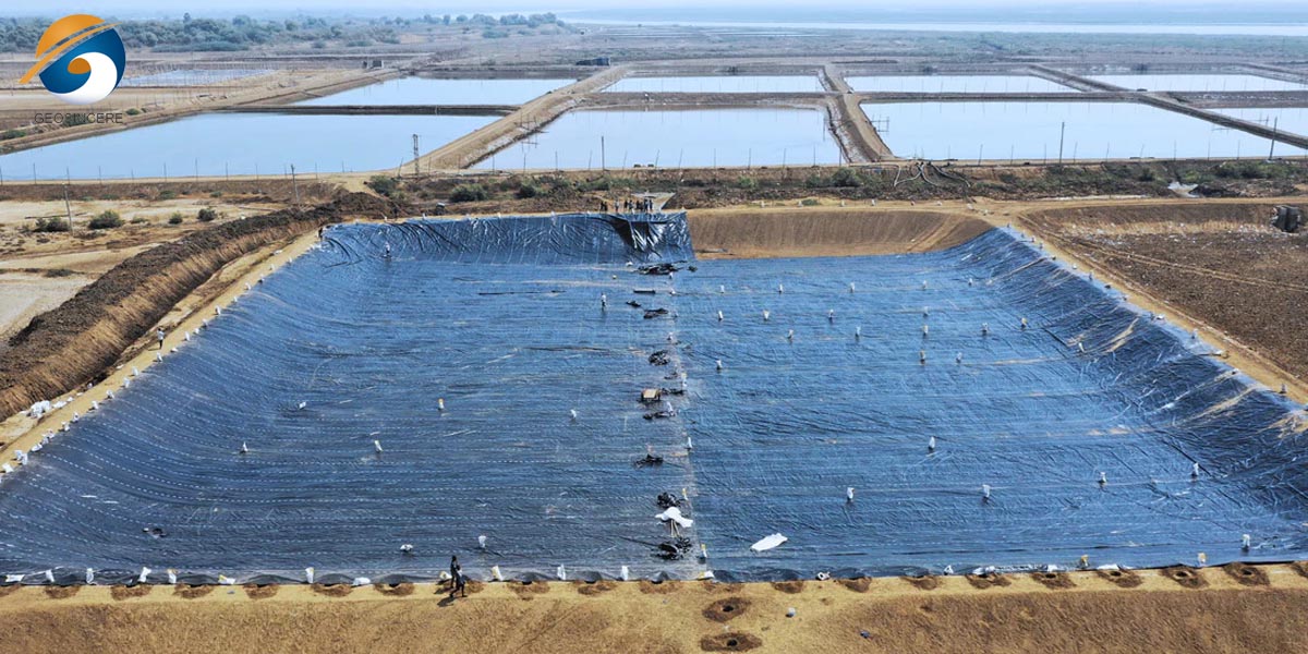 Manta geomembrana de PEAD para armazenamento de água