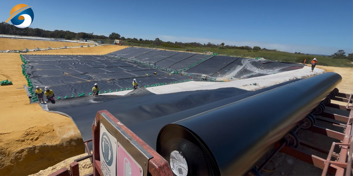 Mantas de geomembrana de PEAD para pilhas de lixiviação