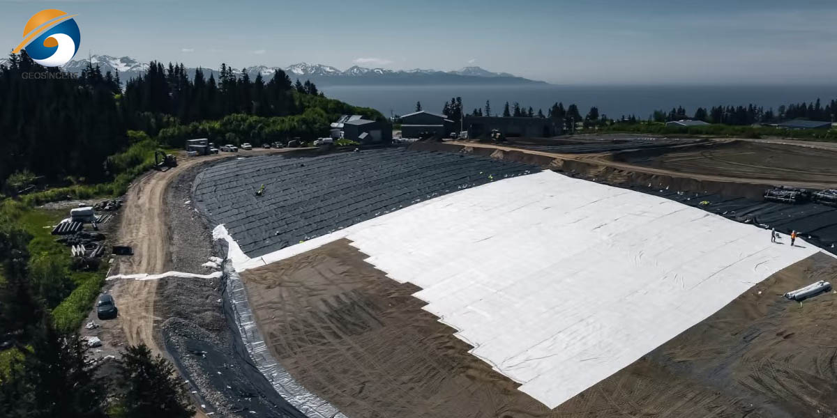 Geotêxtil não tecido agulhado para sistemas de contenção de resíduos