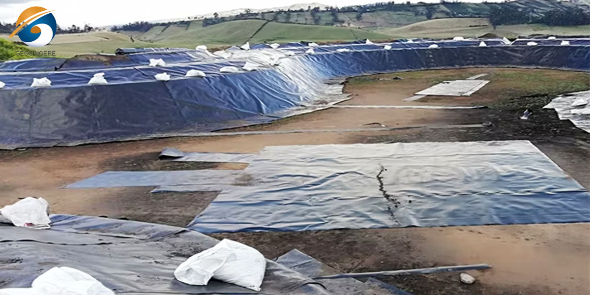 40 Mil LLDPE-Auskleidung für die Lagerung von industriellem Abwasser