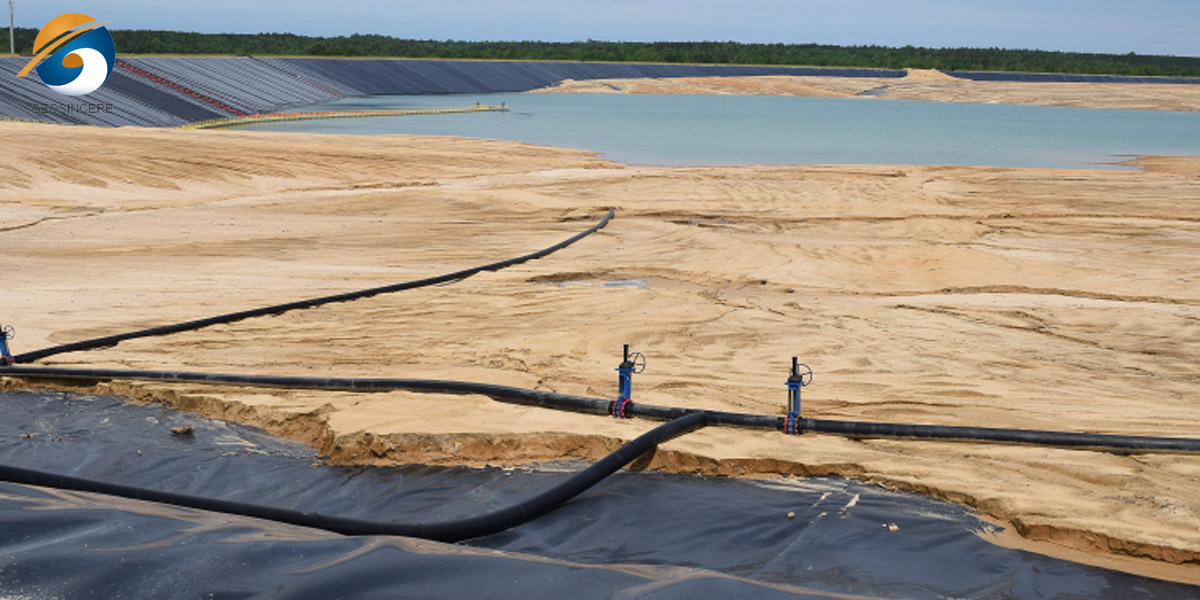 Membrana em PEAD para contenção de água