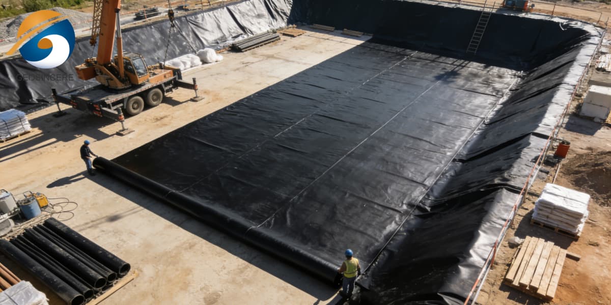 Geomembrana in HDPE for Waterproofing and Containment Geomembrana in HDPE for Waterproofing and Containment