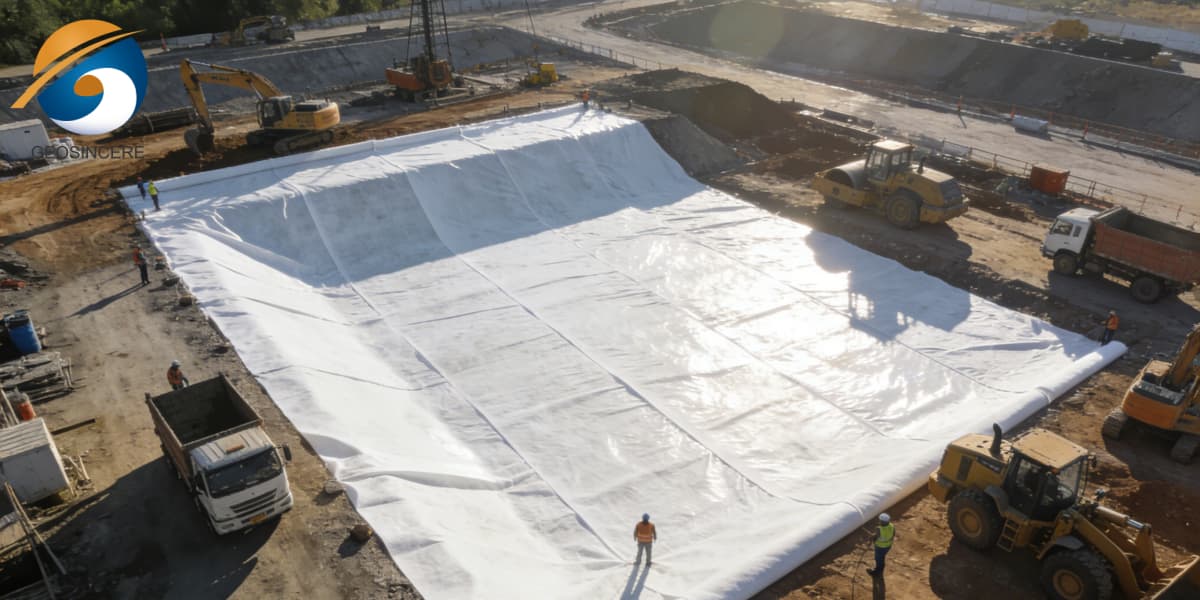 車道の基礎安定のための舗装材下地用ジオテキスタイルファブリック