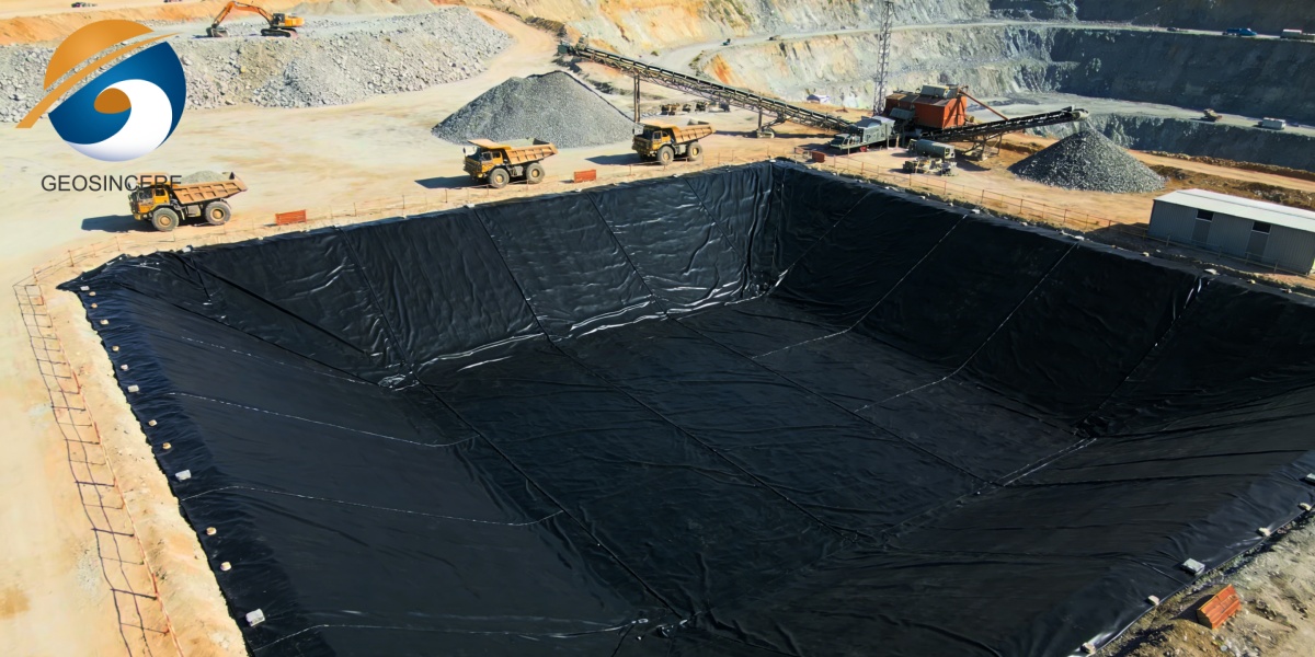 用水路用 60 ミル HDPE ライナー